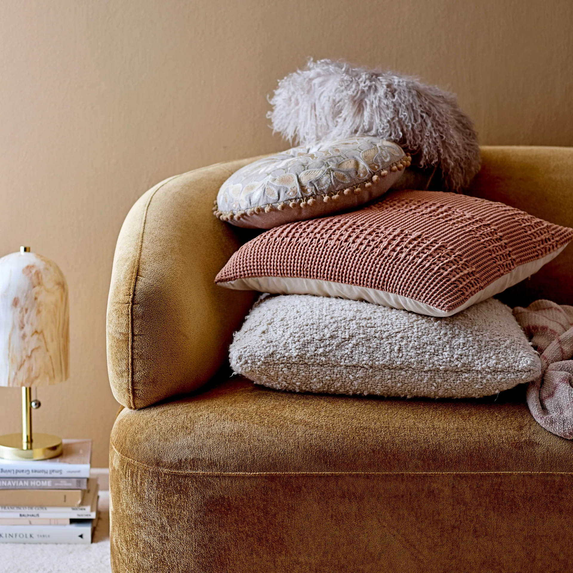 Bloomingville tyyny yksivärinen 50x50 cm, Luonnonvärinen Bloomingville