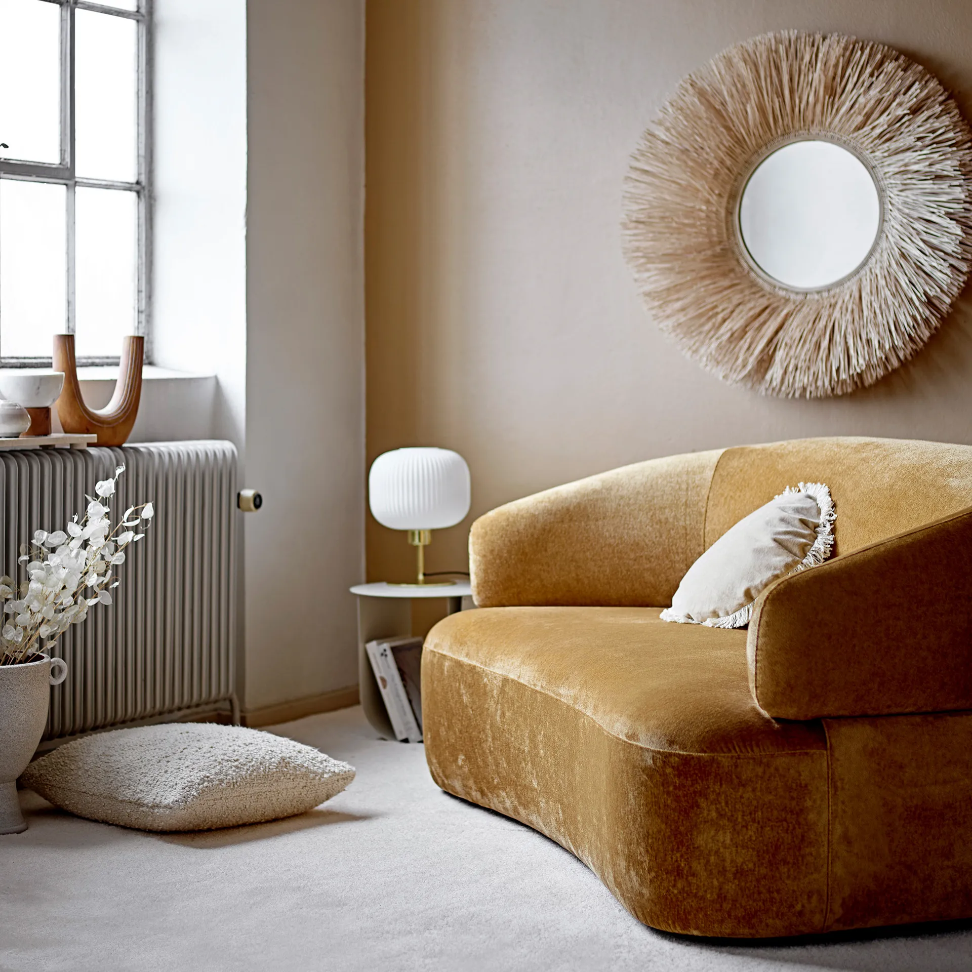 Bloomingville tyyny yksivärinen 50x50 cm, Luonnonvärinen Bloomingville