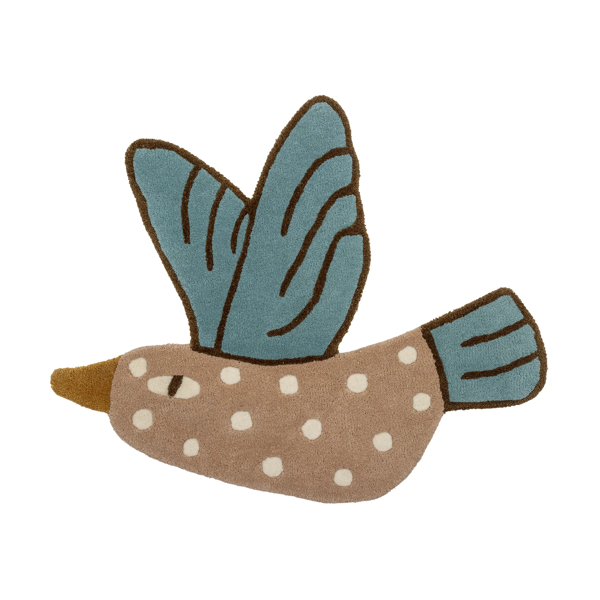 Blue Jay matto 70x84 cm, Siniruskea Bloomingville