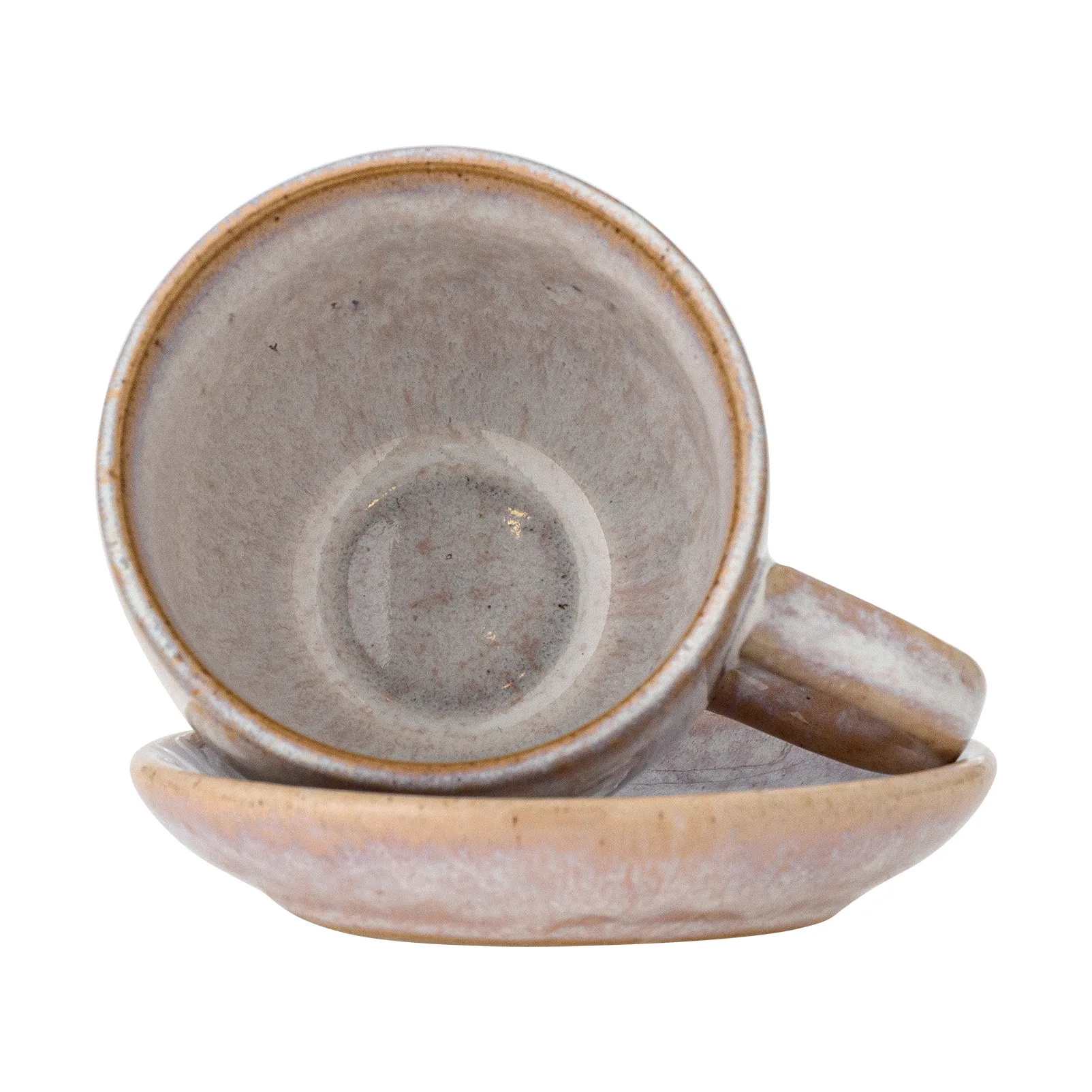 Brenta muki ja aluslautanen 4-pack, Ruusu Bloomingville