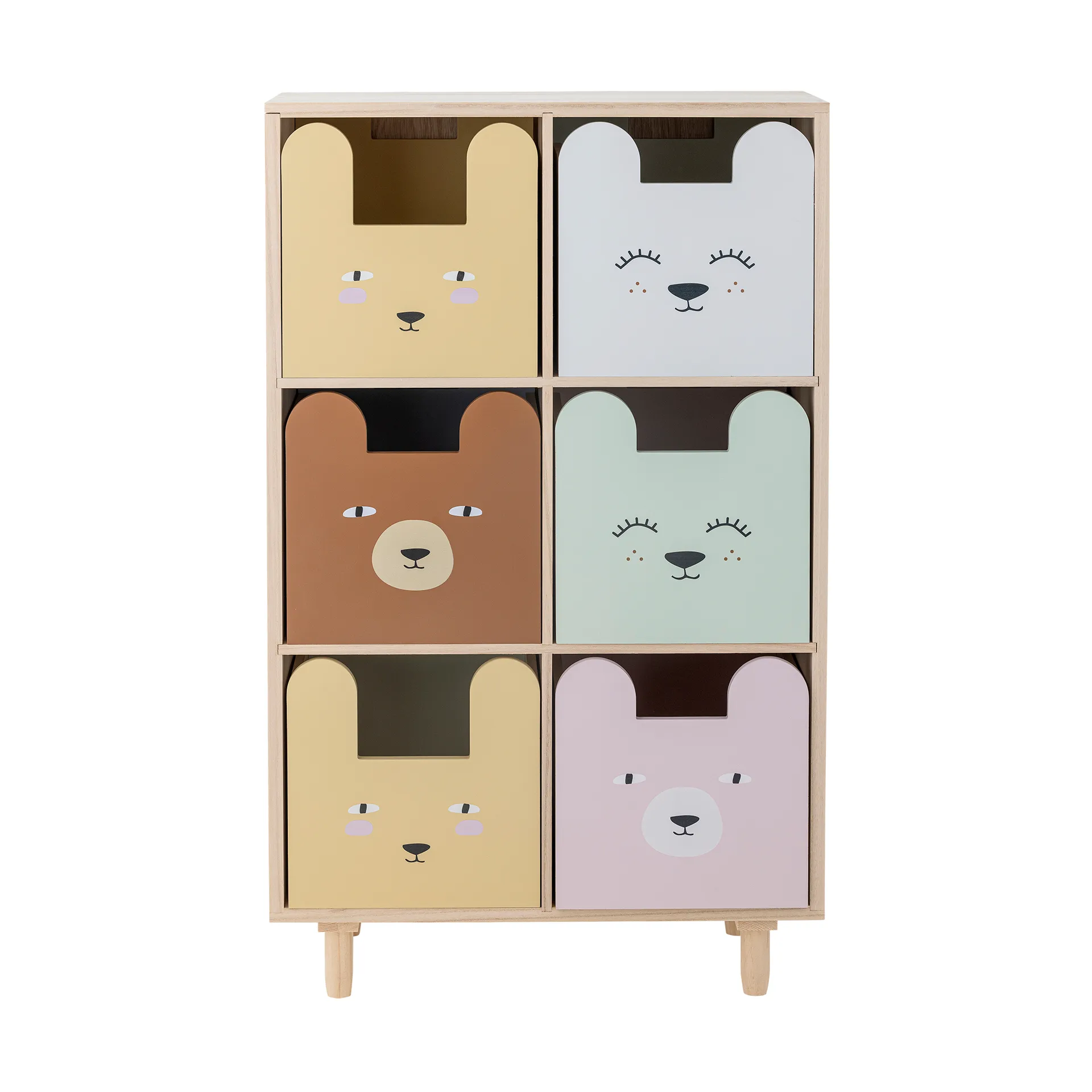 Calle kirjahylly 6-laatikkoa 55x88,5 cm, Luonto Bloomingville