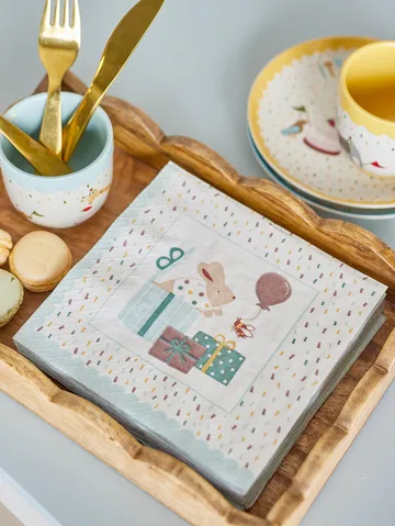 Celebrate paperilautasliina 20-pack - Sininen - Bloomingville