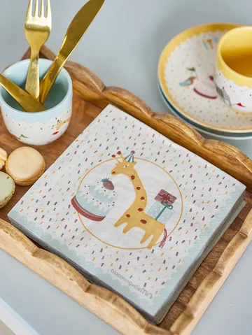 Celebrate paperilautasliina 20-pack - Sininen - Bloomingville