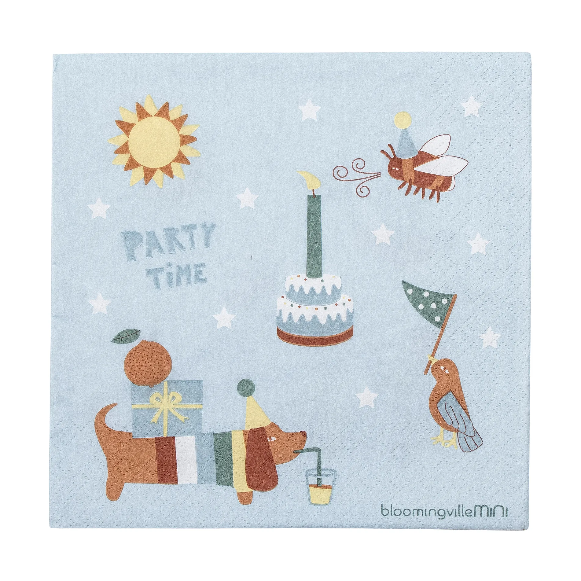 Charlie servetti 33x33 cm 20-pakkaus, Blue Bloomingville