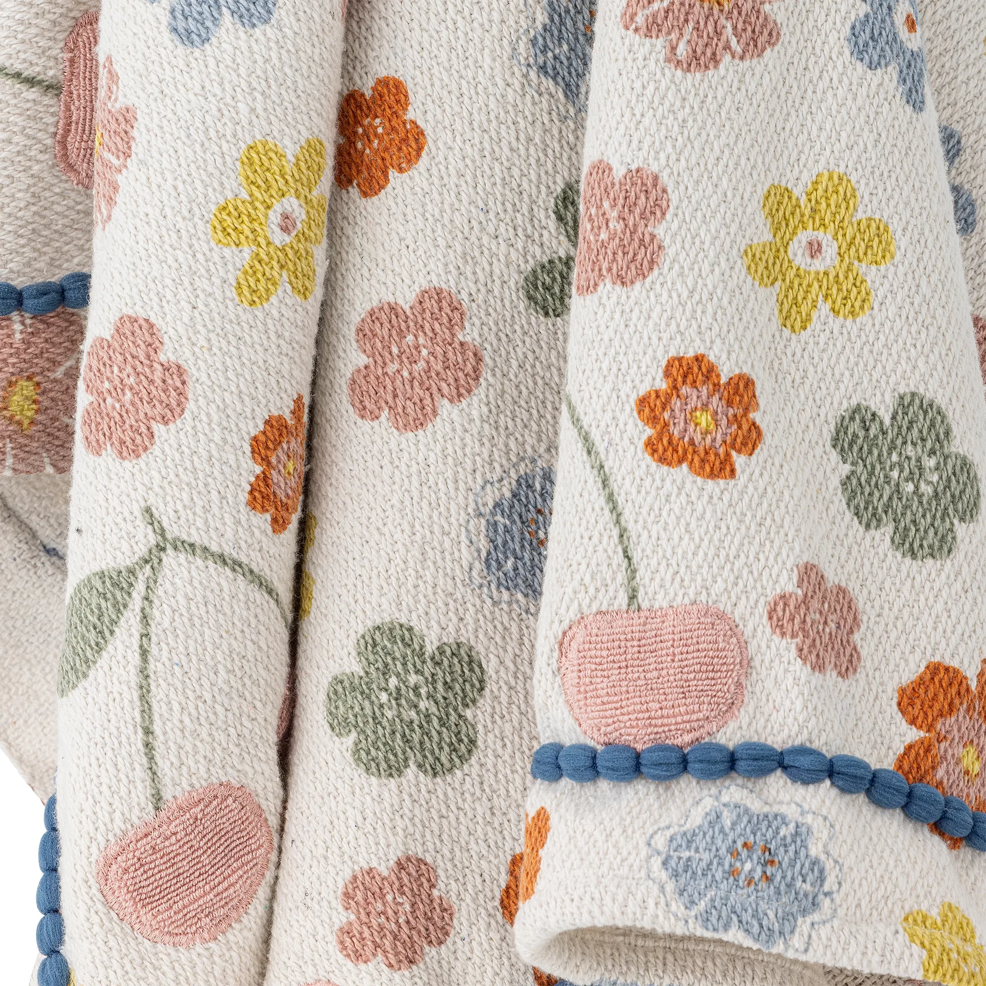 Cherry puuvillaviltti 160x130 cm, Ruusu Bloomingville