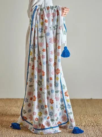 Cherry puuvillaviltti 160x130 cm - Ruusu - Bloomingville