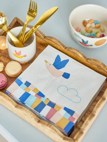 Colorine paperinen lautasliina 20 kpl - Luonnollinen - Bloomingville