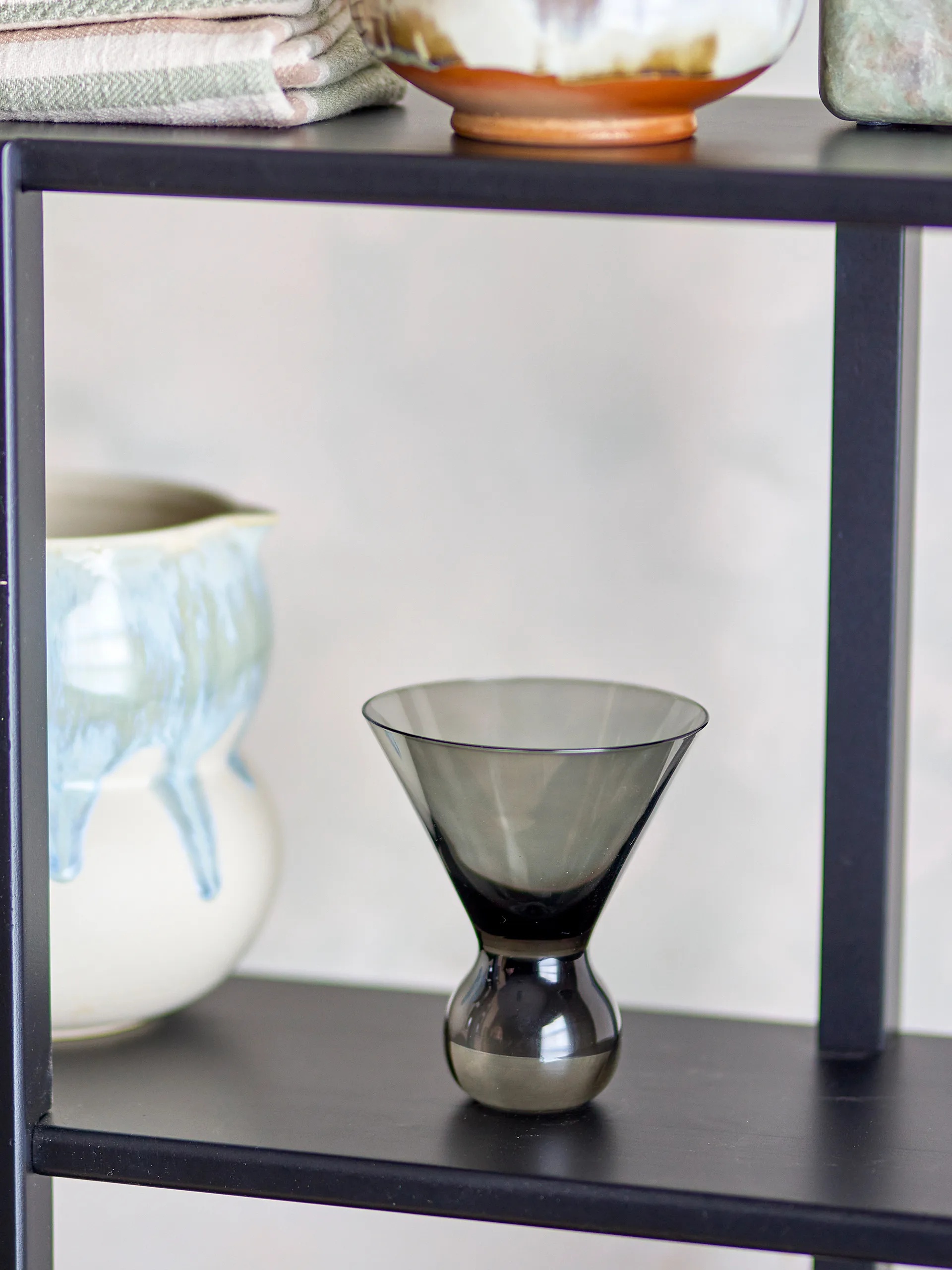 Corliss cocktaillasi 4-pack, Harmaa Bloomingville