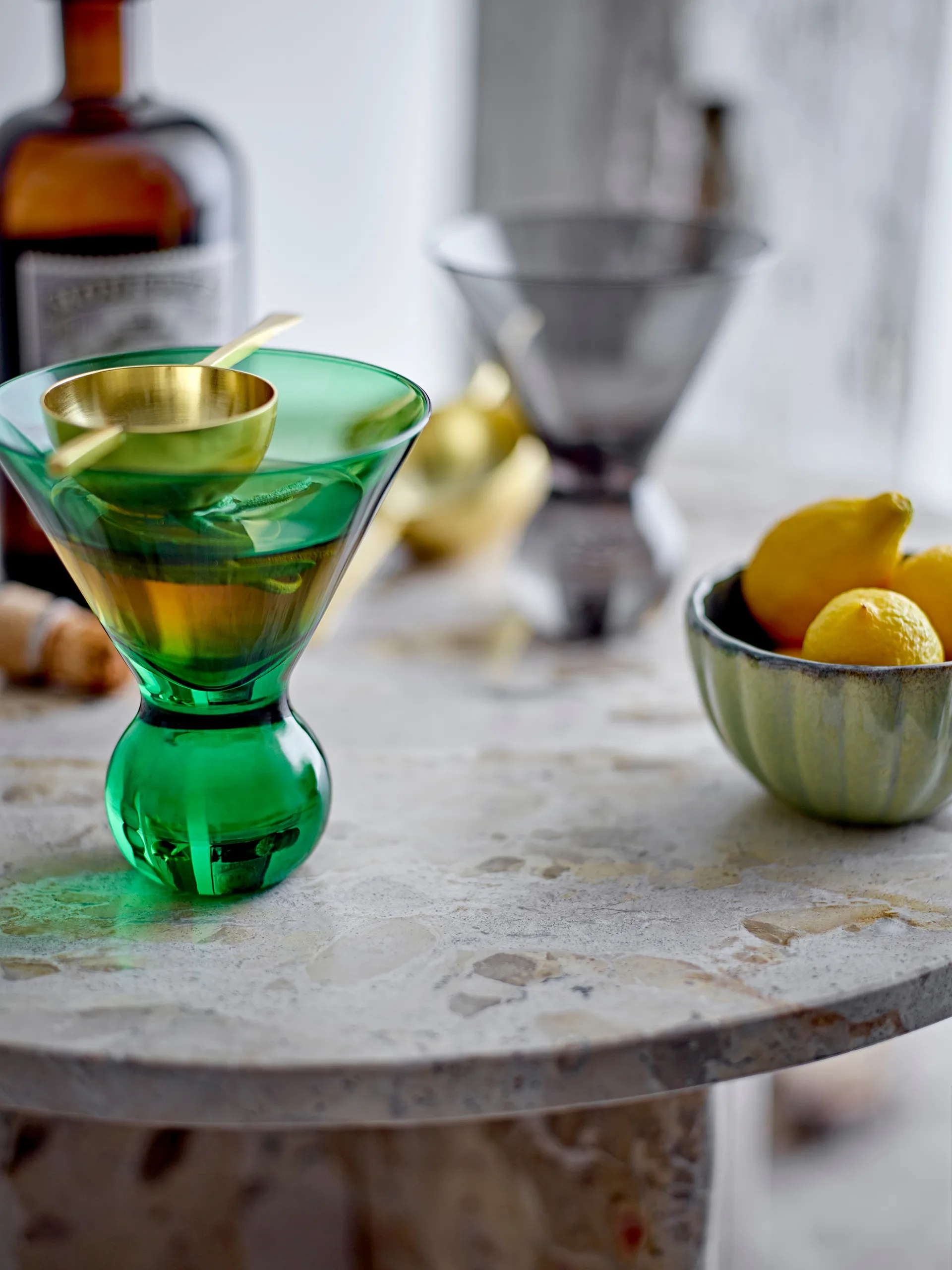 Corliss cocktaillasi 4-pack, Vihreä Bloomingville
