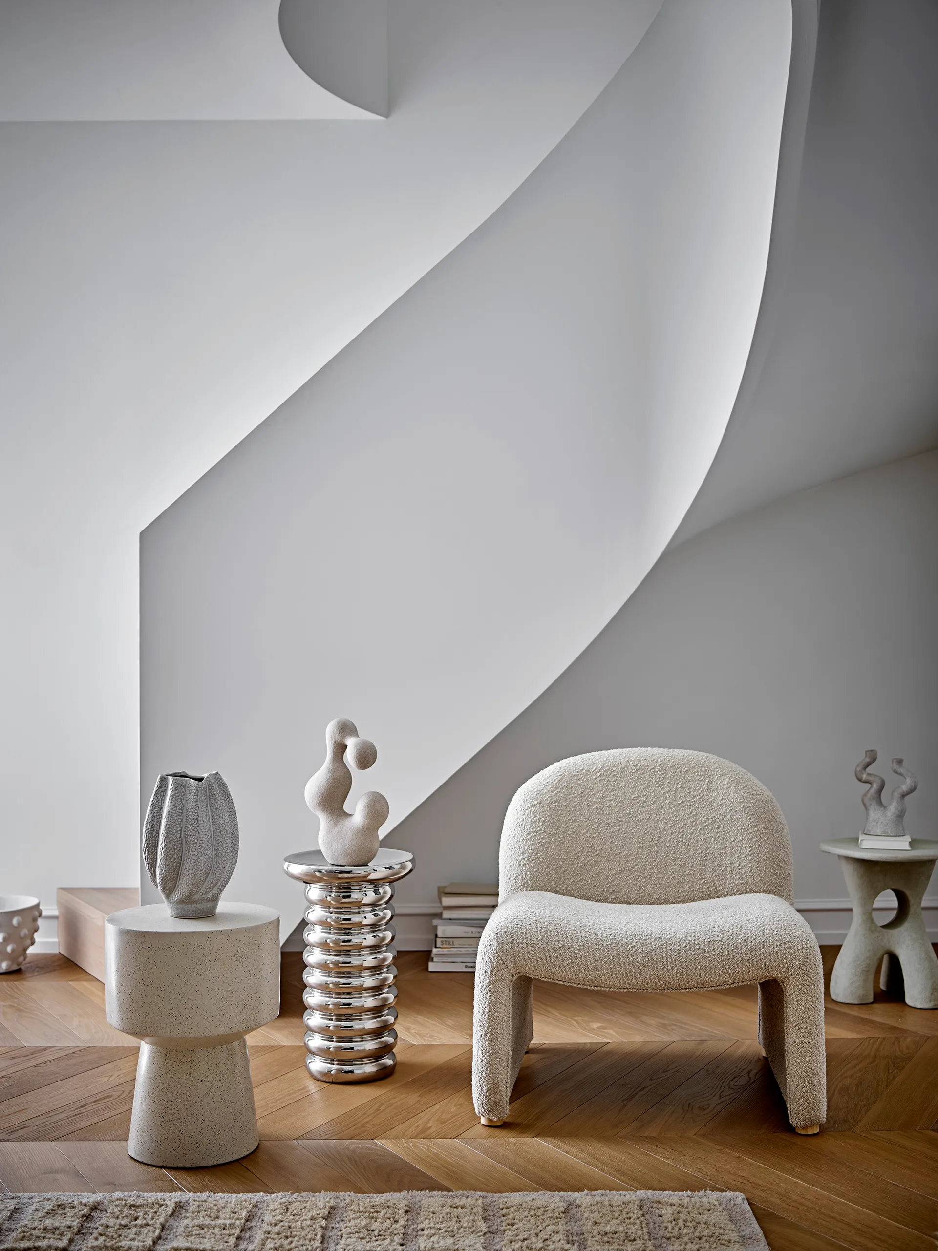 Cove maljakko 28 cm, Valkoinen Bloomingville