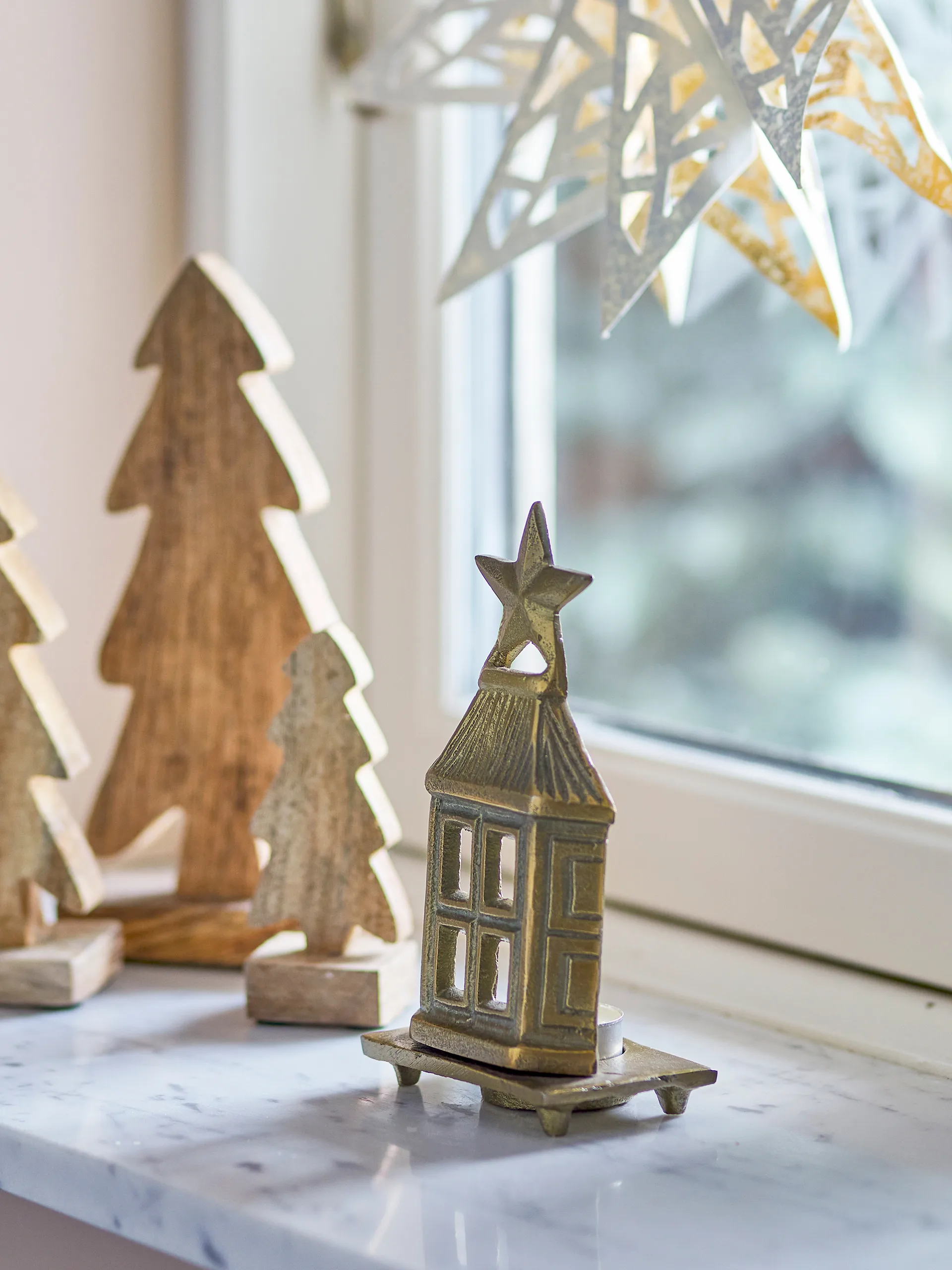 Crista kynttilälyhty 6x17 cm, Messinki Bloomingville