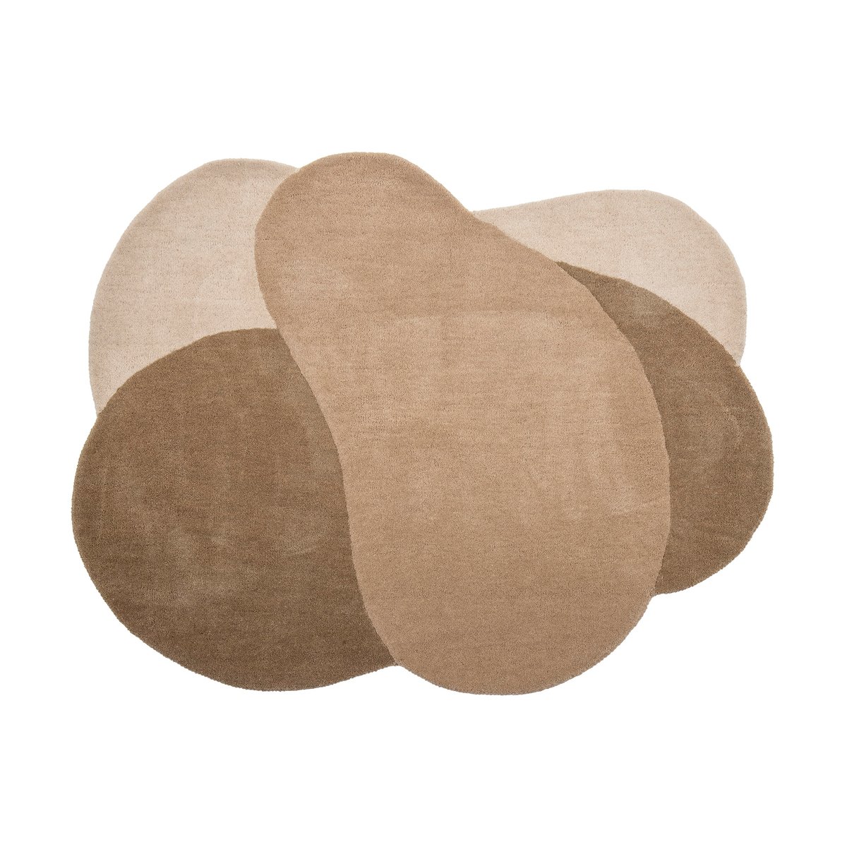 Bloomingville Denton matto 110x140 cm Brown | Skandinaavinen Sisustus | Villamatot | Ruskea