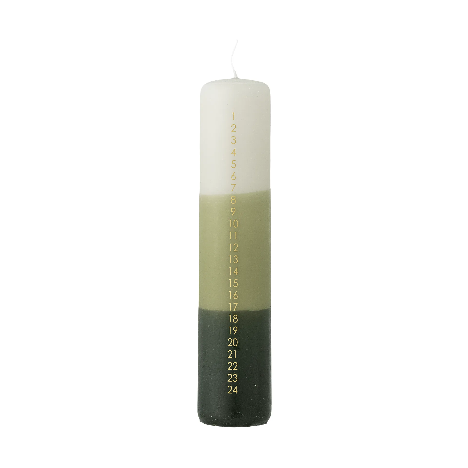 Dip Dye adventtikynttilä, Vihreä, 25 cm Bloomingville