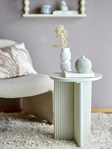 Edith sivupöytä Ø40 cm - Valkoinen - Bloomingville