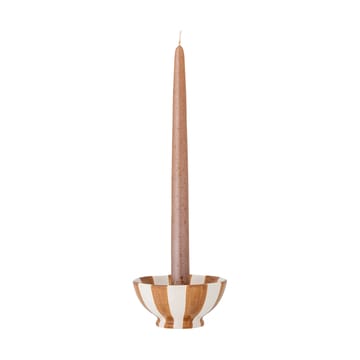 Eja kynttilänjalka Ø10,5 cm - Ruskea-valkoinen - Bloomingville