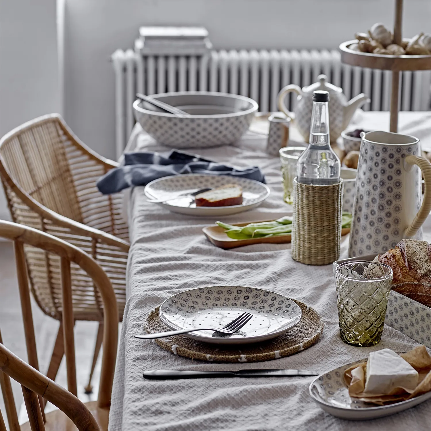 Elsa lautanen 25 cm, Harmaa Bloomingville