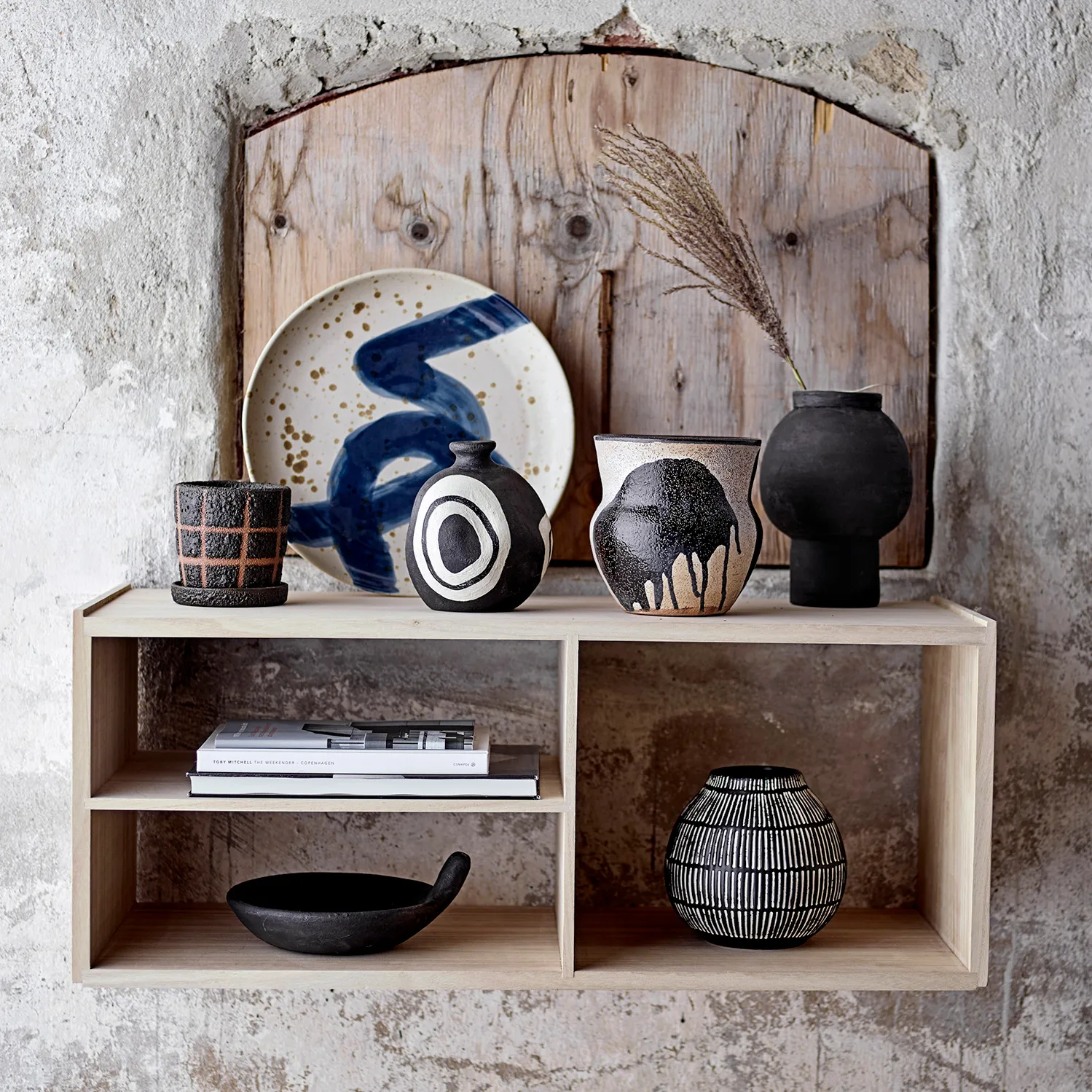 Elveda maljakko 14,5 cm, Musta Bloomingville