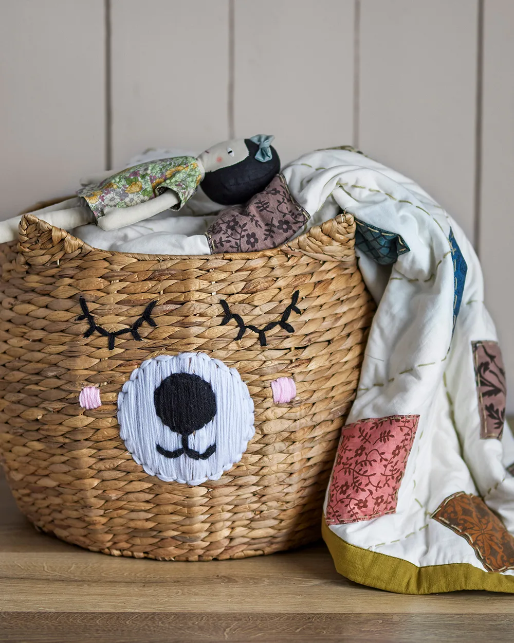 Eman säilytyskori Ø50x40 cm, Luonto Bloomingville