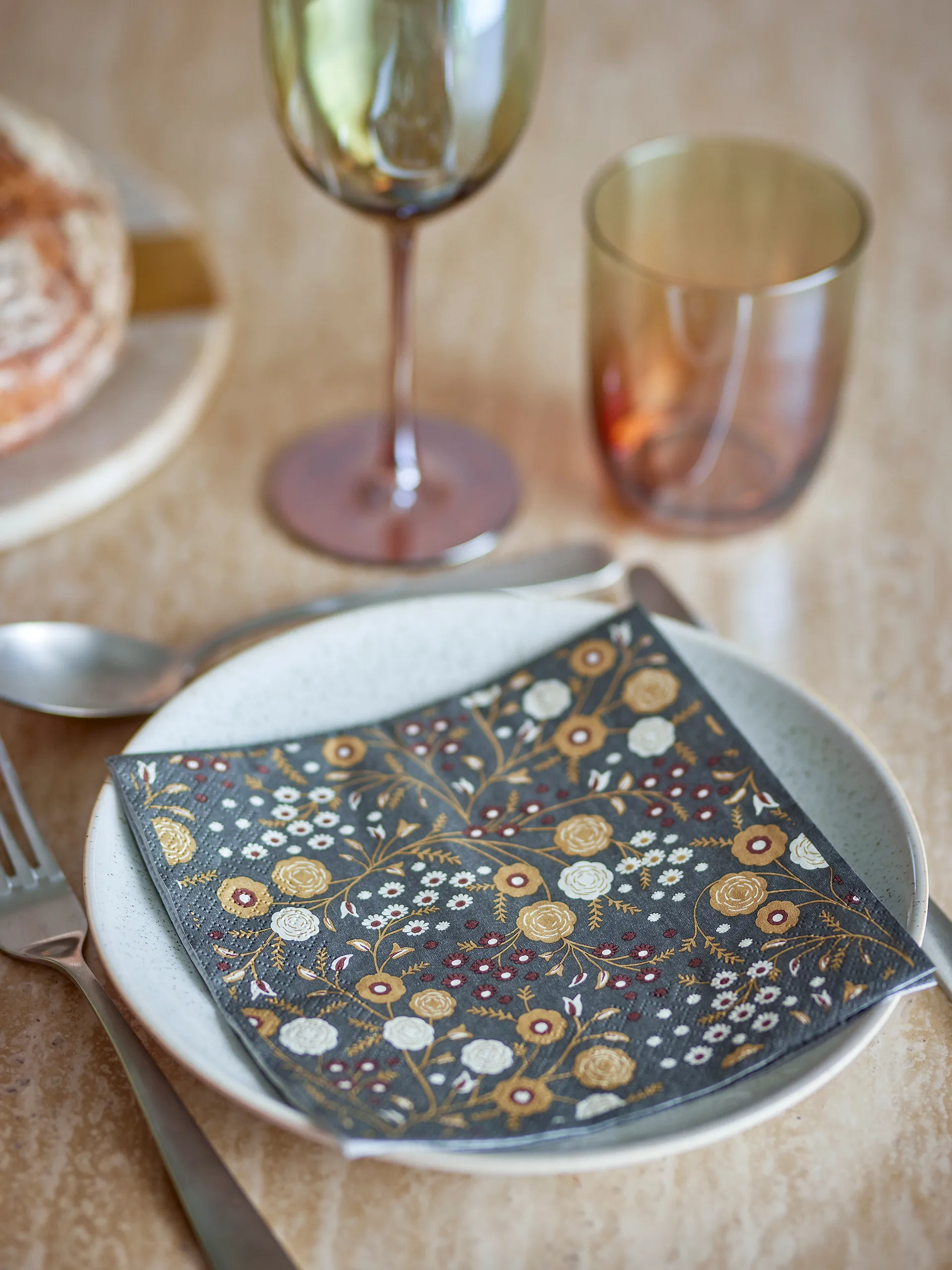 Eydis paperinen lautasliina 20 kpl, Luonnollinen Bloomingville