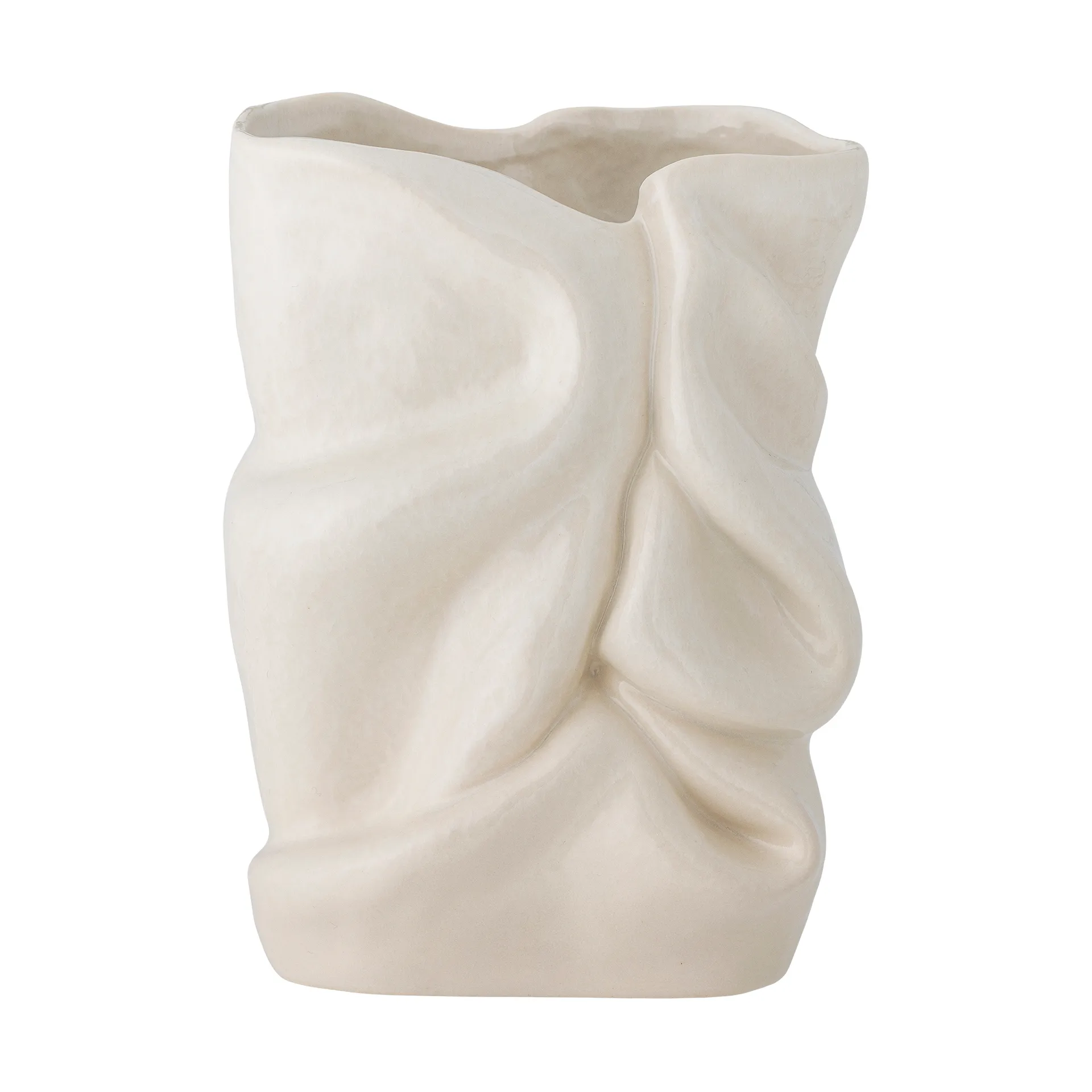 Fabrice maljakko 21,5 cm, Valkoinen Bloomingville