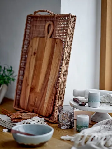 Fenya kakkulautanen Ø30x9 cm - White marble - Bloomingville