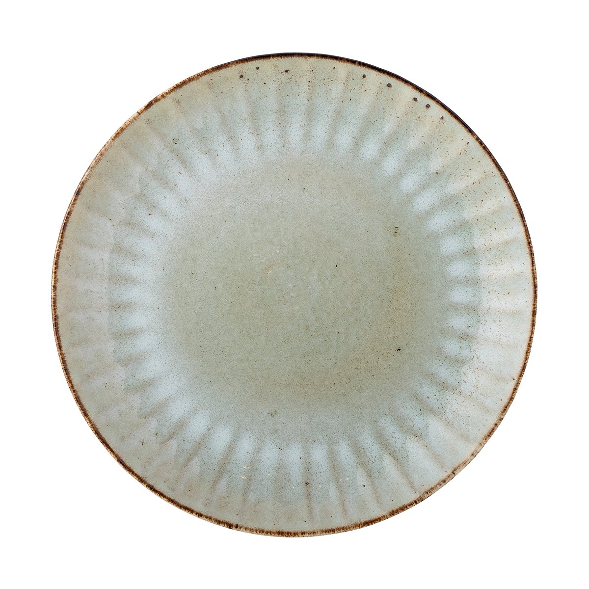 Bloomingville Fleur lautanen 27 cm Luonnonvärinen | Skandinaavinen Sisustus | Ruokalautaset | Beige