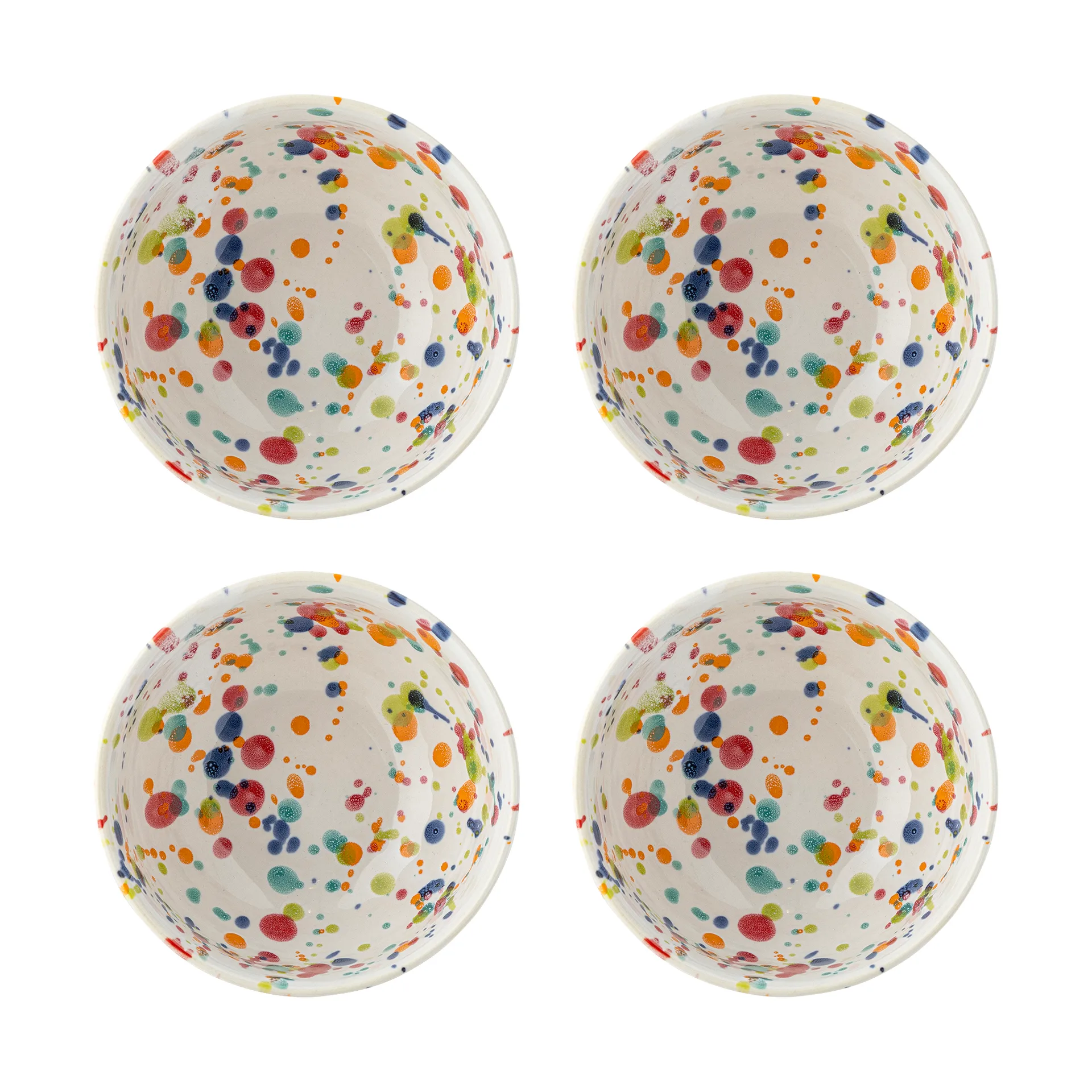 Freckles kulho 4-pack Ø11,5 cm, Punainen Bloomingville