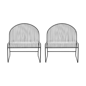 Friend loungetuoli 2-pakkaus Musta - undefined - Bloomingville