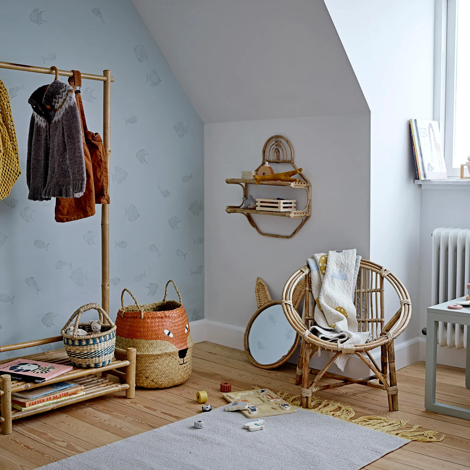 Fritse säilytyskori kettu, Ø 35 cm Bloomingville