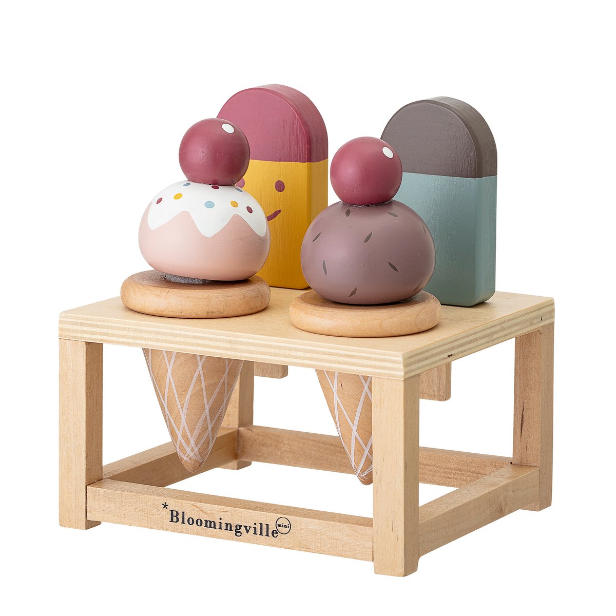 Bloomingville Hasham Playset Food Moniväri | Skandinaavinen Sisustus | Lastenhuoneen sisustus | Punainen