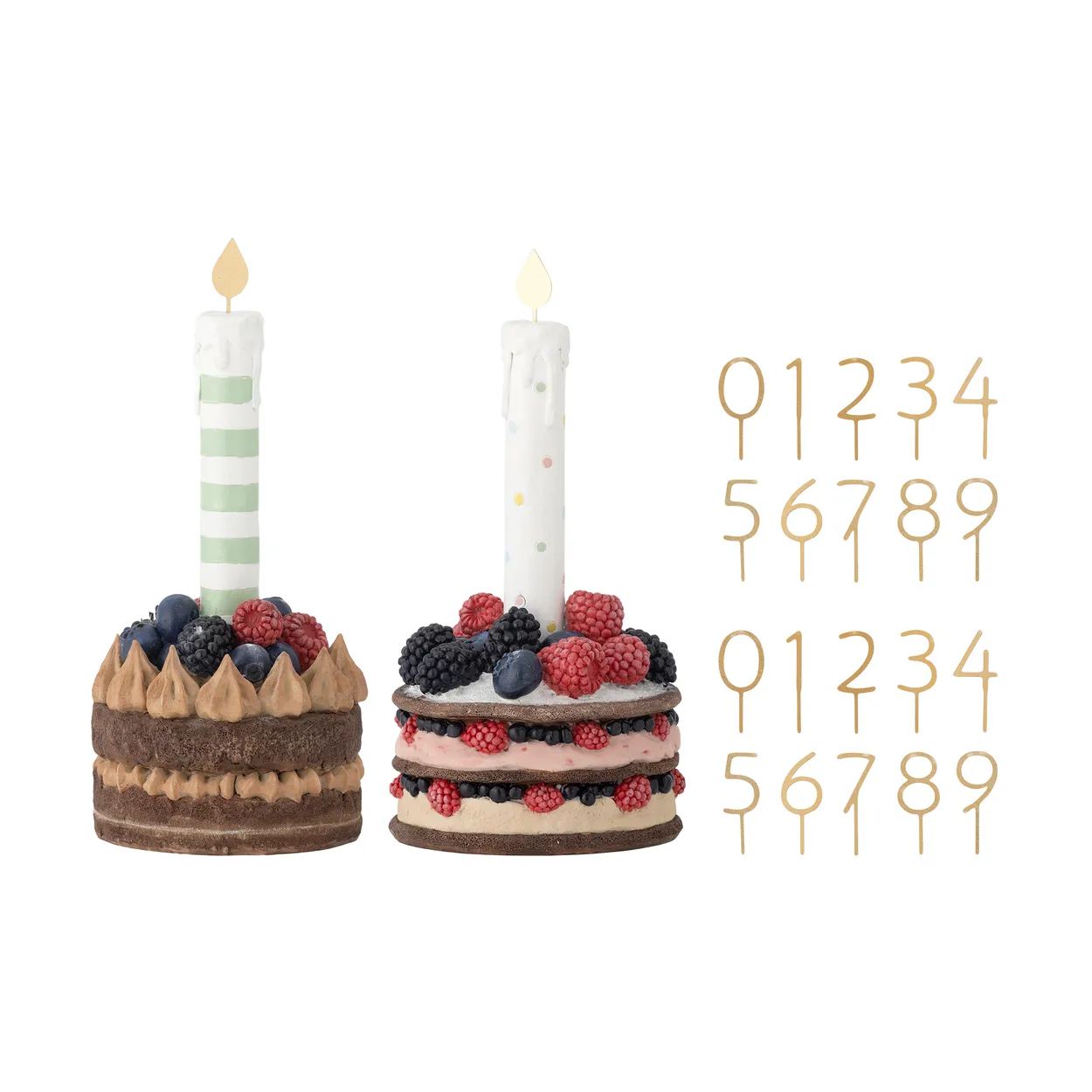 Bloomingville Hooray syntymäpäiväkoriste 2 osaa Punainen