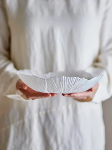 Iani kulho lasia Ø26 cm - Valkoinen - Bloomingville