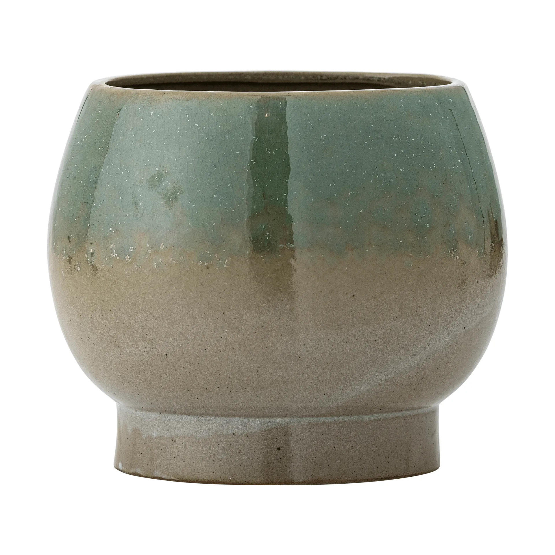 Imke ruukku alusvadilla, Green, 18,5x17,5 cm Bloomingville