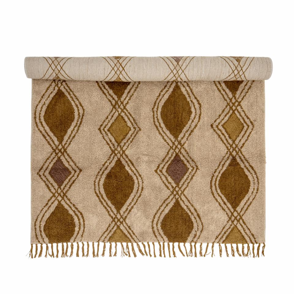 Bloomingville Isadora matto 140x200 cm Ruskea | Skandinaavinen Sisustus | Ryijymatot & Nukkamatot | Beige