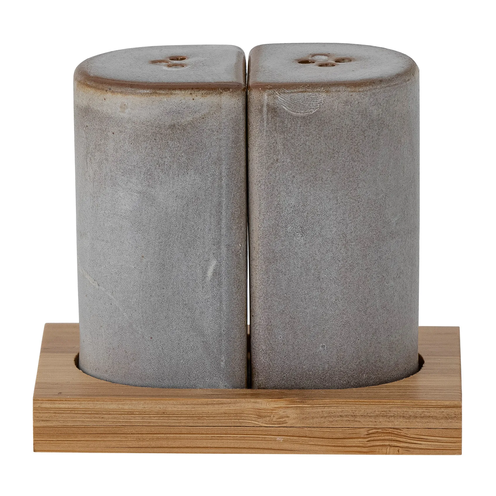 Josefine suola- ja pippurisirotin ja aluslautanen, Harmaa Bloomingville