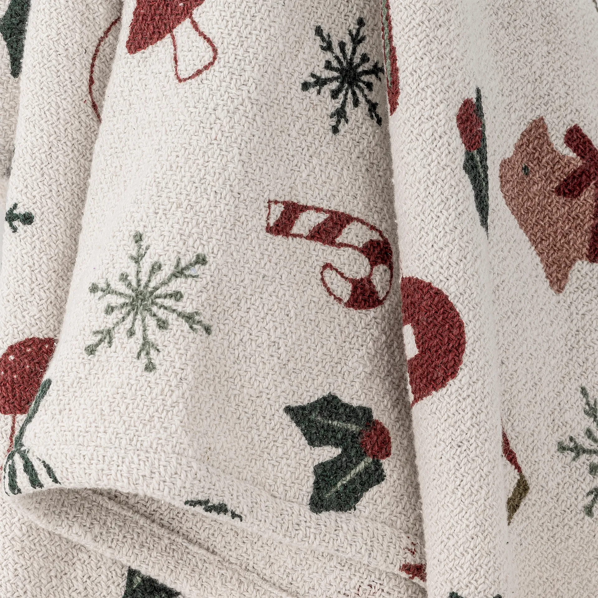 Joulutorkkupeitto 130x160 cm, Beige Bloomingville
