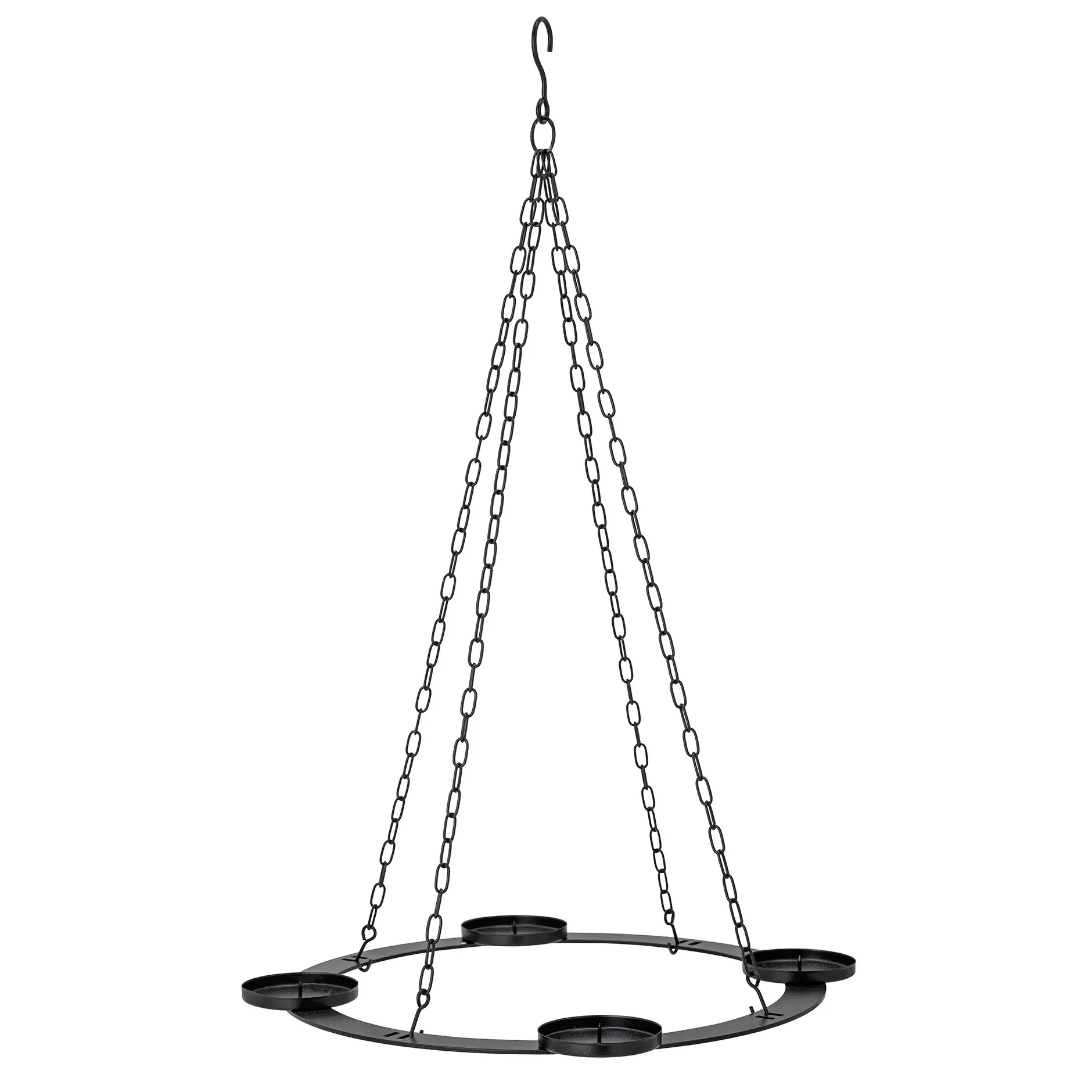 Jutta adventtikynttilänjalka kynttiläkruunu Ø40 cm, Musta Bloomingville