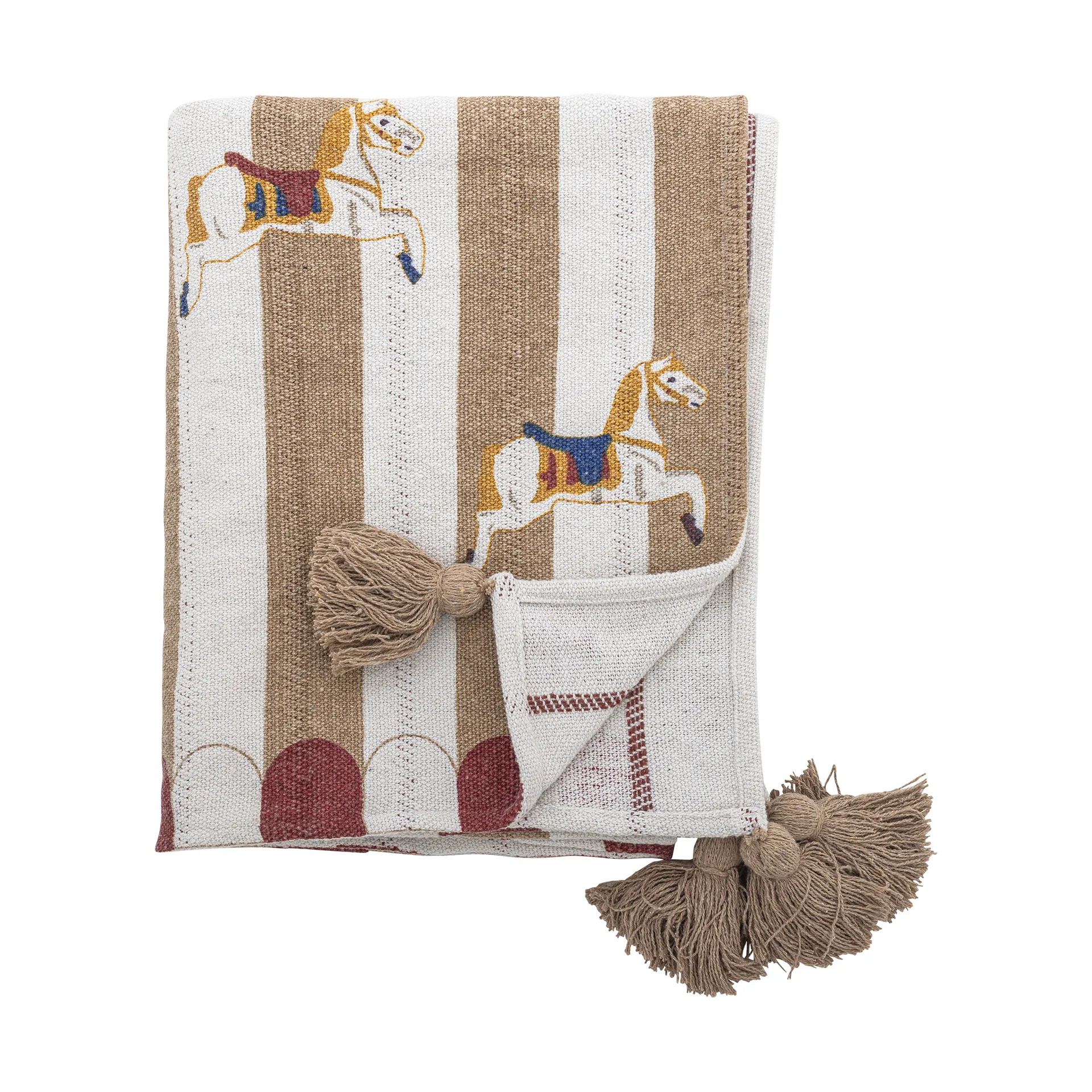 Karuselli huopa 130x160 cm, Beige-punainen Bloomingville