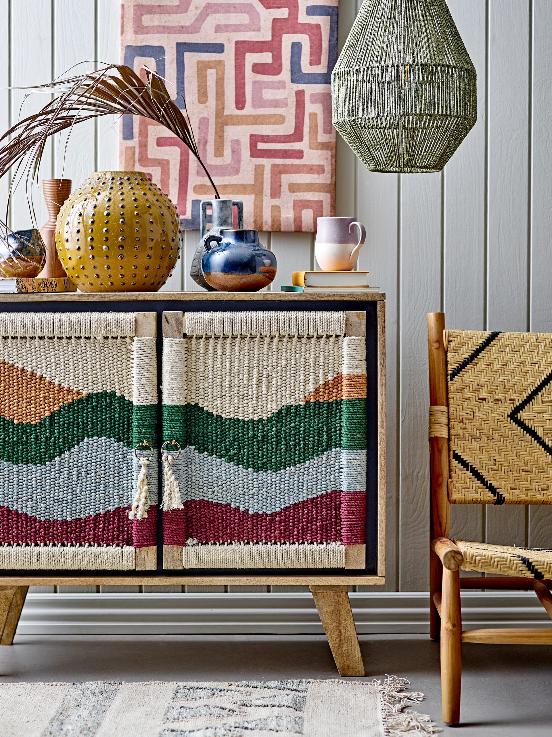 Lennox loungetuoli, Luonnonvärinen-tiikki Bloomingville