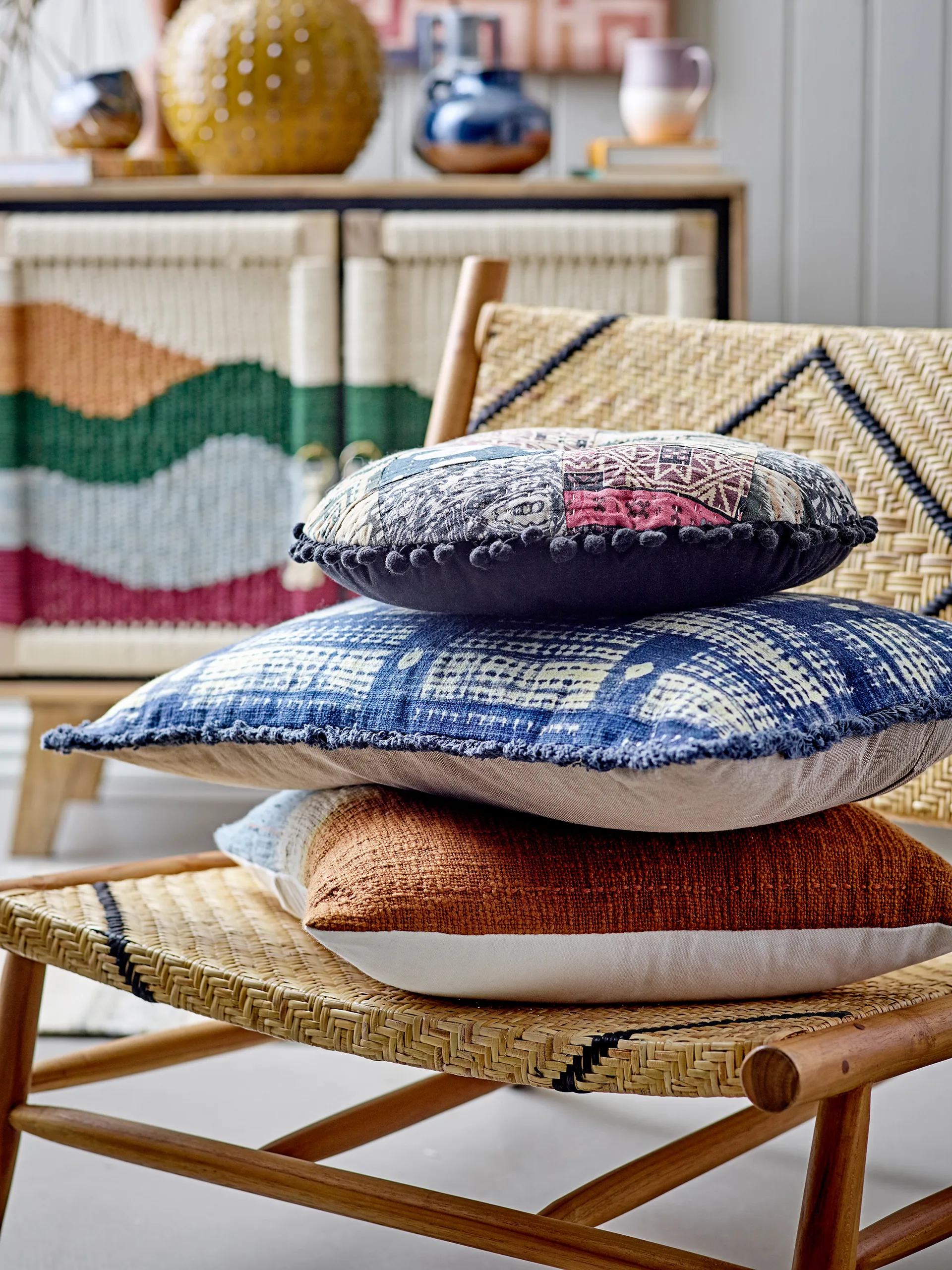 Lennox loungetuoli, Luonnonvärinen-tiikki Bloomingville