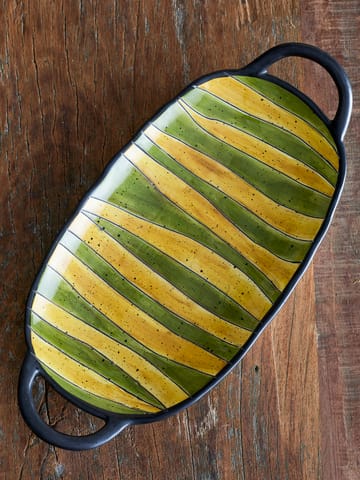 Lilie tarjoilulautanen kahvalla 15 x 32,5 cm - Vihreä - Bloomingville