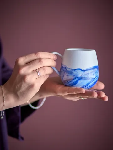 Lyre muki 4-pack - Sininen - Bloomingville