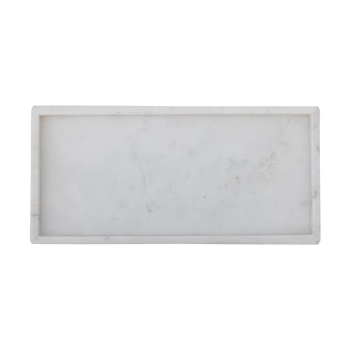 Majsa koristetarjotin 18x38 cm - White marble - Bloomingville