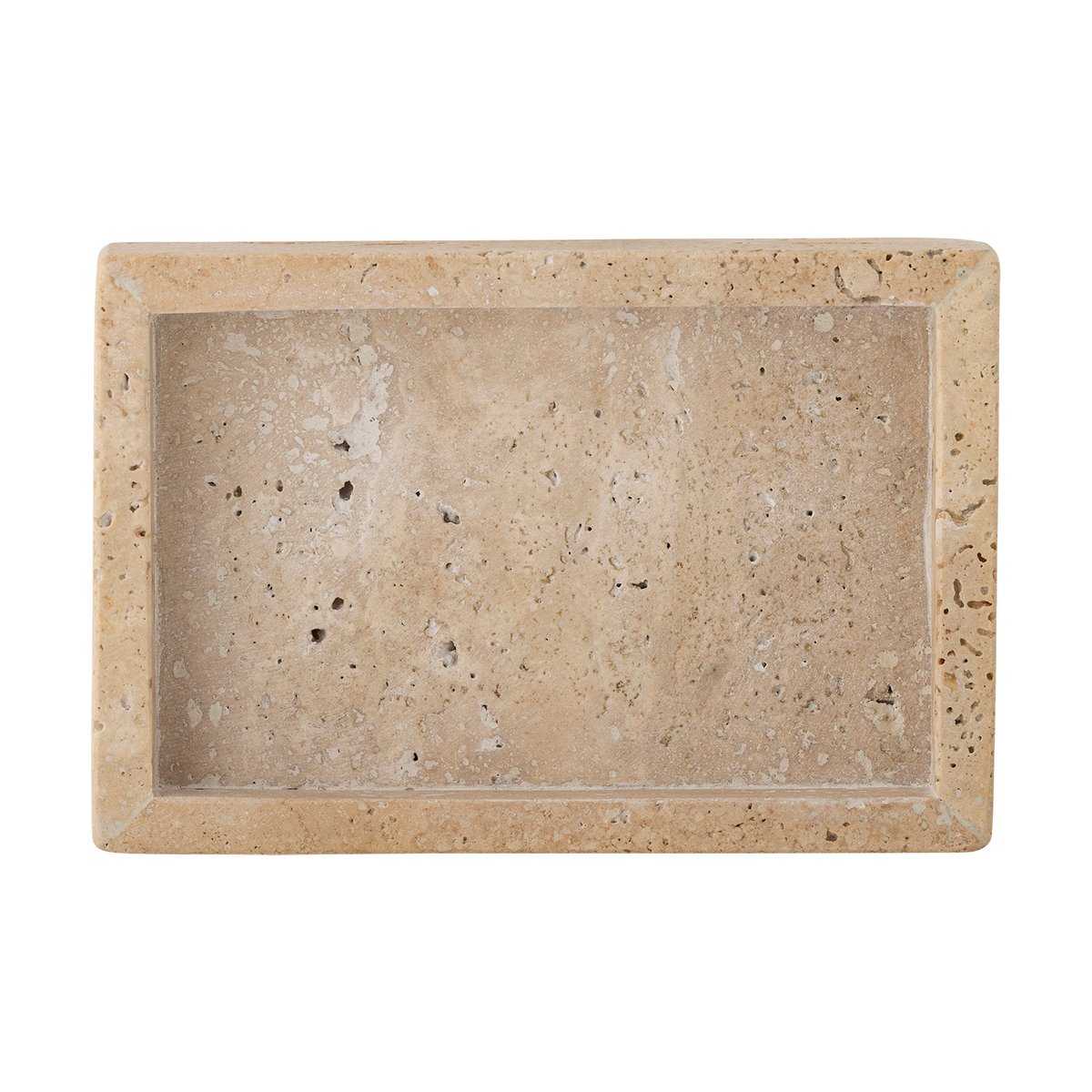 Bloomingville Majsa-tarjotin 10x15 cm Travertiini | Skandinaavinen Sisustus | Tabletit | Valkoinen