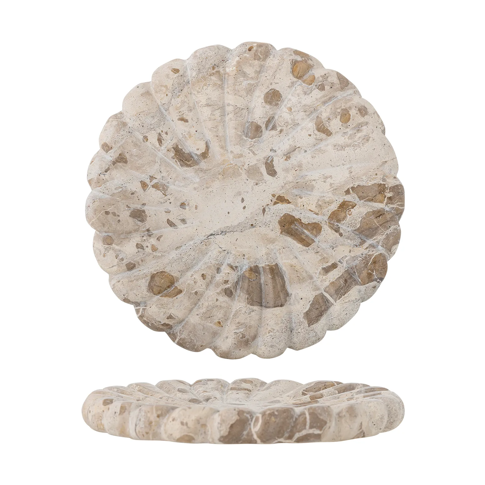 Marlie tarjotin marmori Ø22,5 cm, Luonnollinen Bloomingville