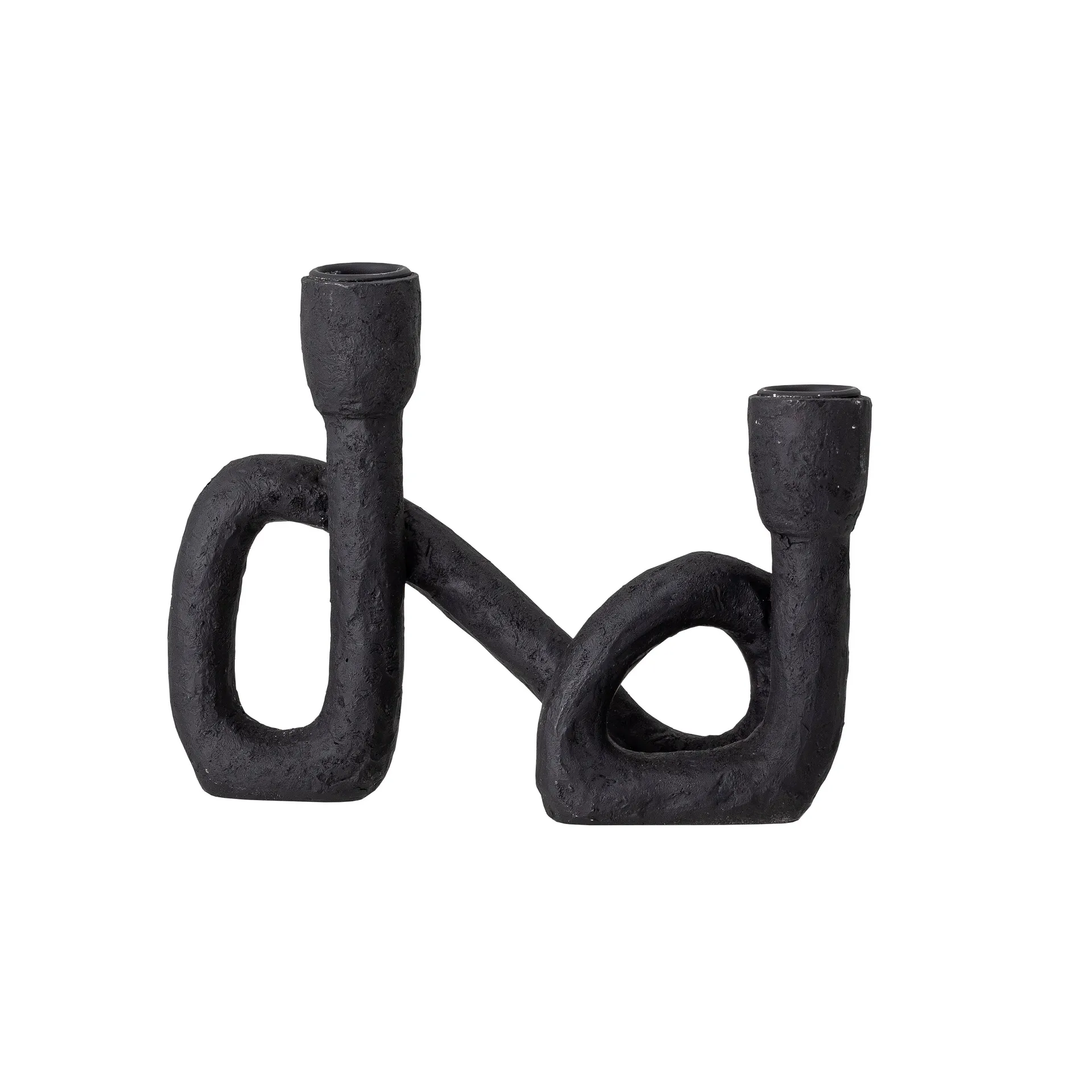 Mashel kynttilänjalka 16,5 cm, Musta Bloomingville