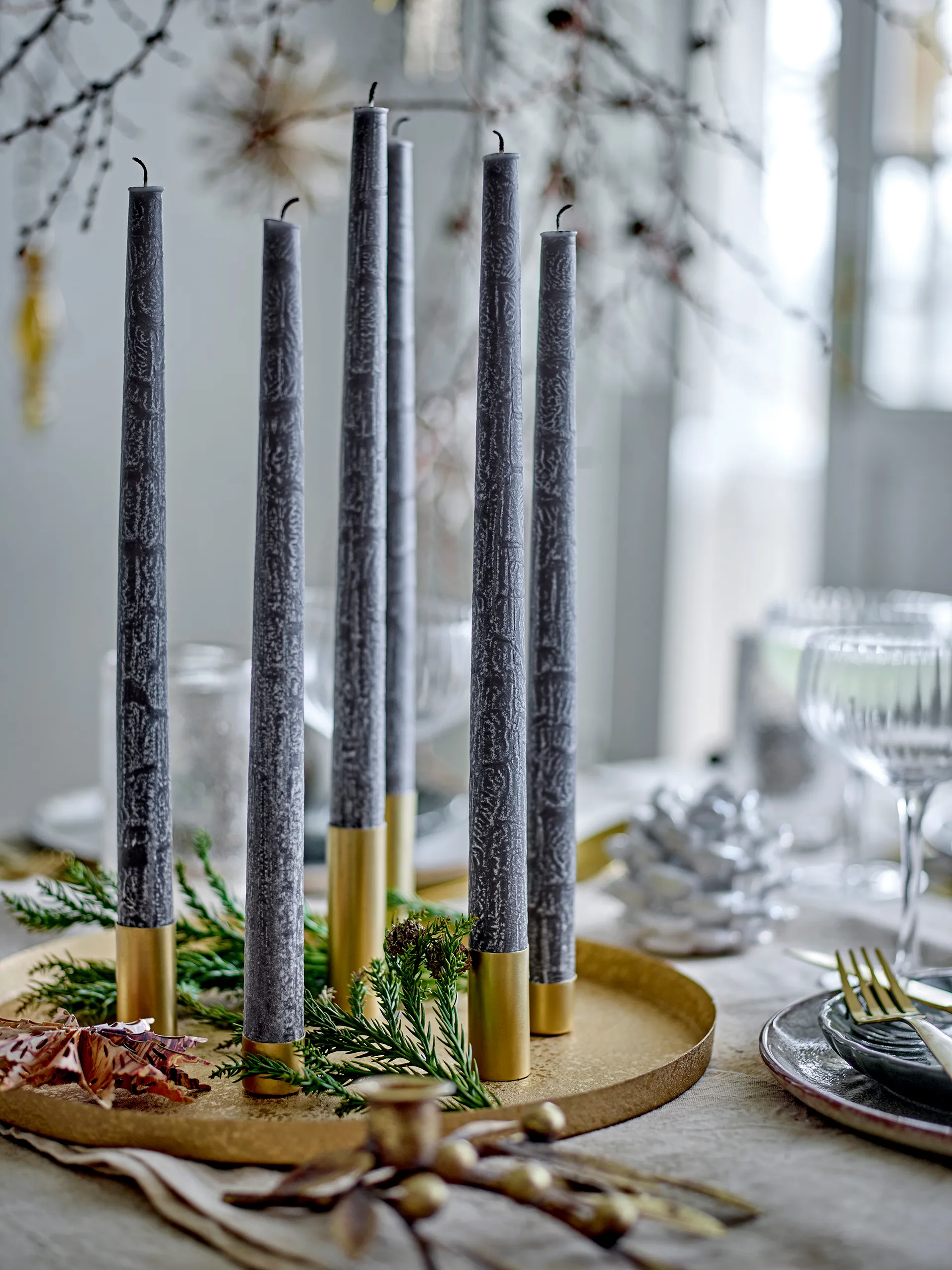 Maxime adventtikynttelikkö Ø30 cm, Kulta Bloomingville