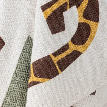 Memmo puuvillahuopa 160x130 cm - Luonnollinen - Bloomingville