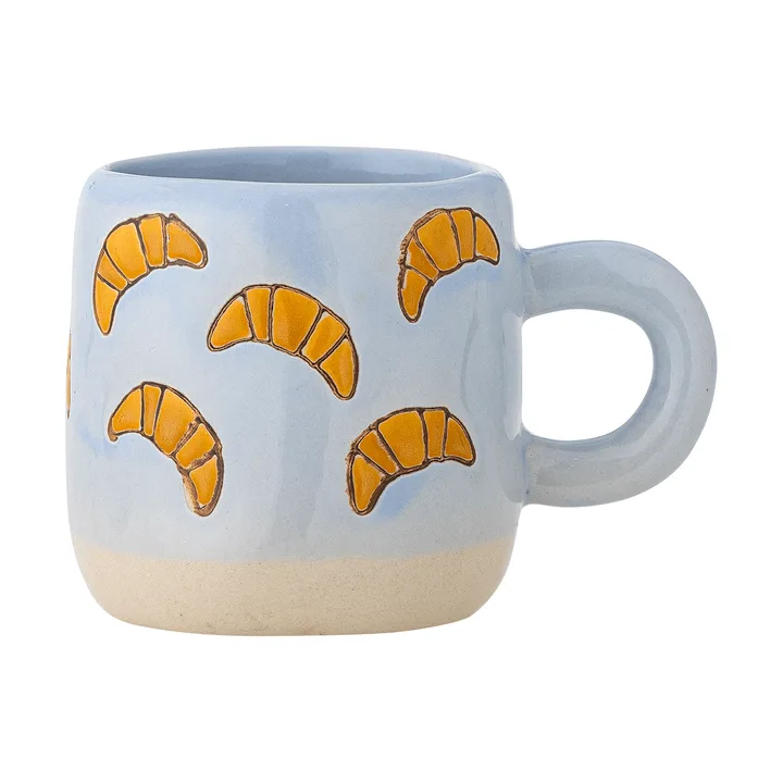 Millie muki 11 cl - Sininen, croissantit - Bloomingville