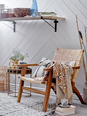 Mills loungetuoli rottinkia - Ruskea - Bloomingville